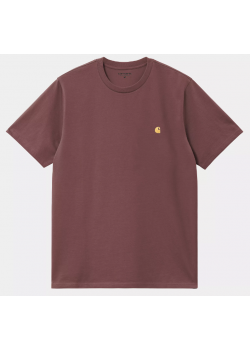 Carhartt Chase Tee - Dusky Pink / Gold