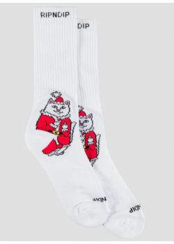 RIP N  DIP Lord Santa Socks - wHITE