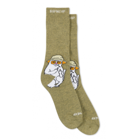 RIP N DIP Nermal S Thompson Socks - Heather Olive