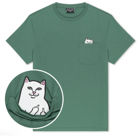 RIP N DIP Lord Nermal Pocket Tee - Dark Olive