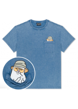 RIP N DIP Nermal S Thompson Pocket Tee - Slate Mineral Wash