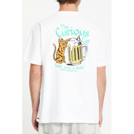 VOLCOM Curious Cat Tee - White