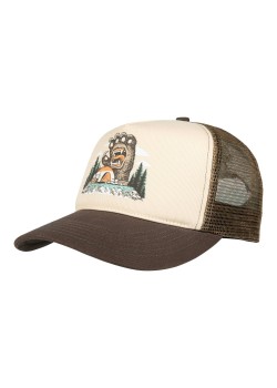 Screaming Grizzly Meshback Cap - Brown / Tan