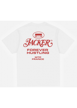 JACKER COLLECTIVE T-SHIRT - WHITE & RED