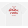 JACKER COLLECTIVE T-SHIRT - WHITE & RED