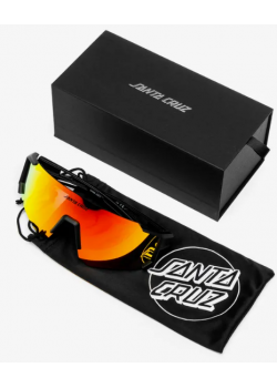 SANTA CRUZ Strip Racer Sunglasses - Black / Orange Red