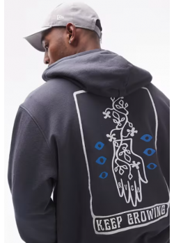 Keep Growing Hoodie - Garage Blue